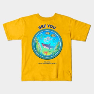 View at the maritime underwater world Kids T-Shirt